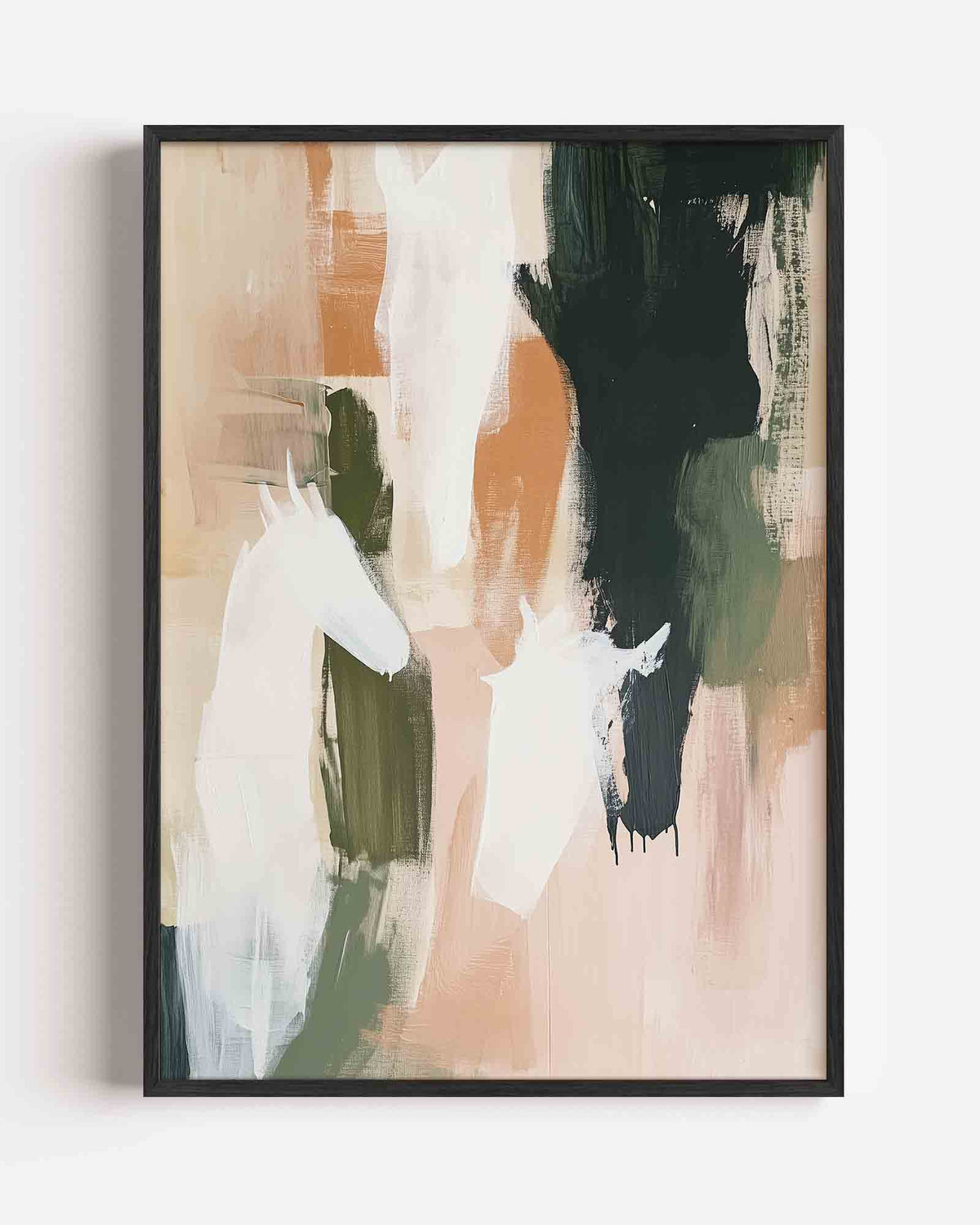 Paarden silhouetten – moderne portret poster als wanddecoratie