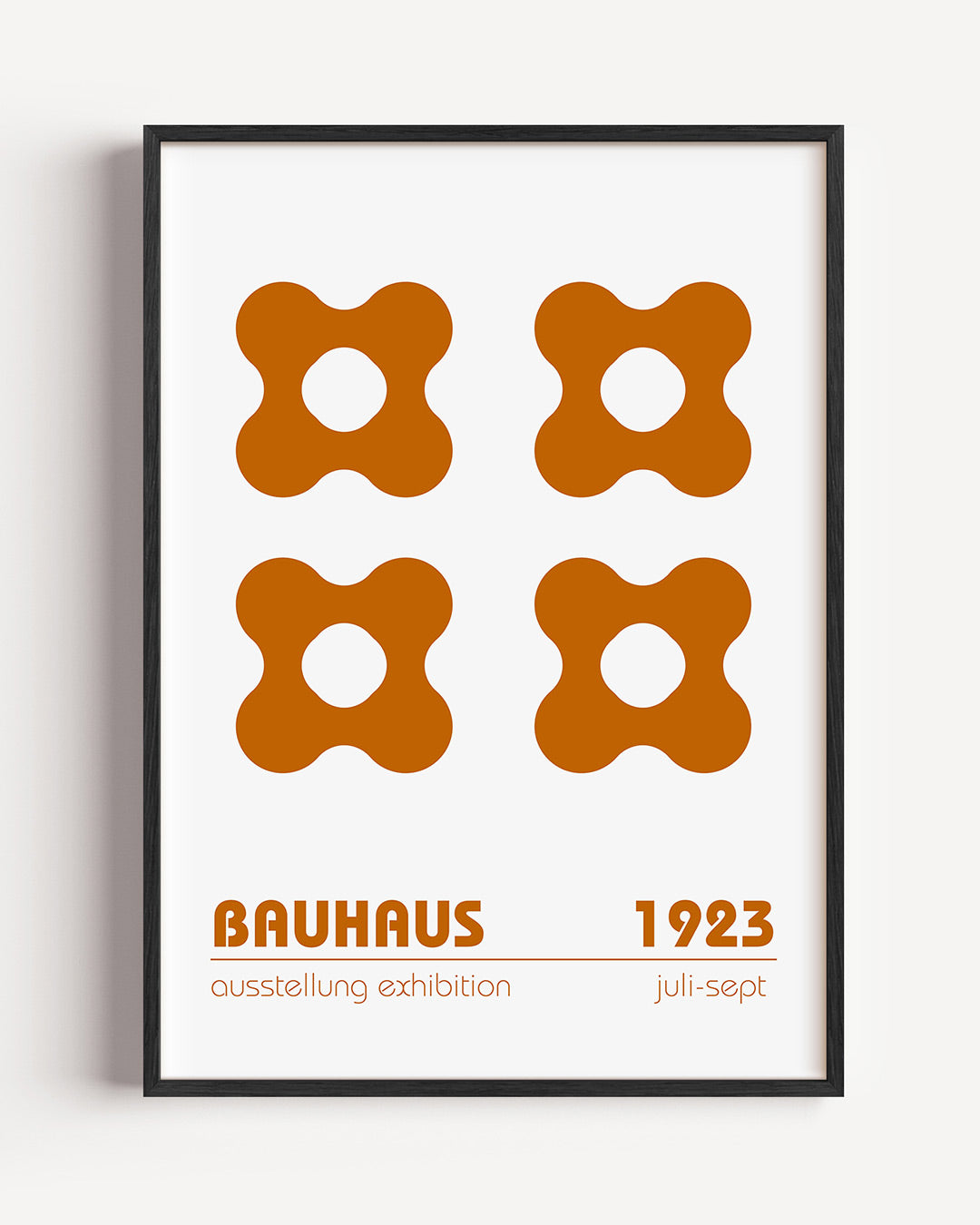 Vormen en vlakken – staande Bauhaus poster als wanddecoratie