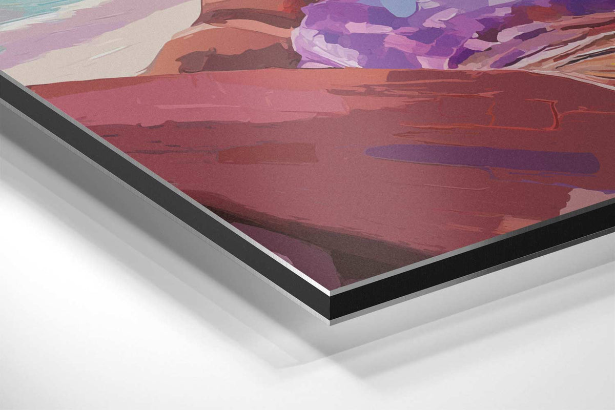Zomerse Strandvibes – canvas kunstwerk als wanddecoratie