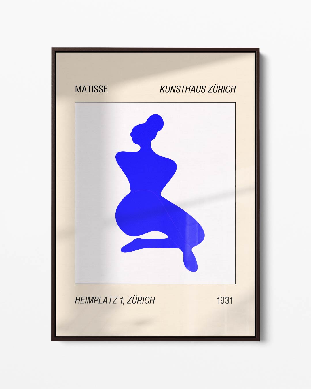 Abstracte Dansende Vrouw – portret kunstwerk als wanddecoratie