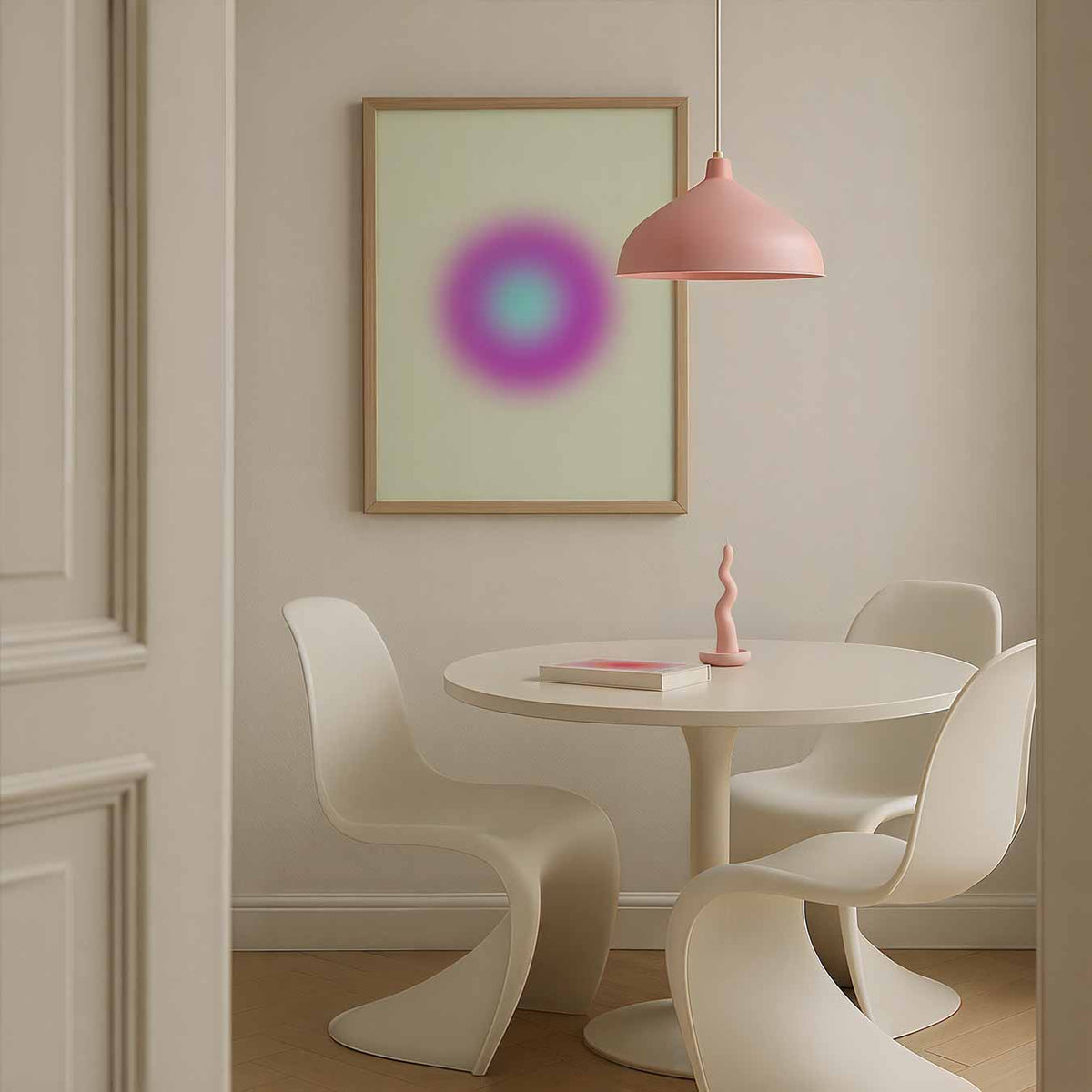 Zachte Regenboog Vibes – staande mindful wanddecoratie van WallArtistic