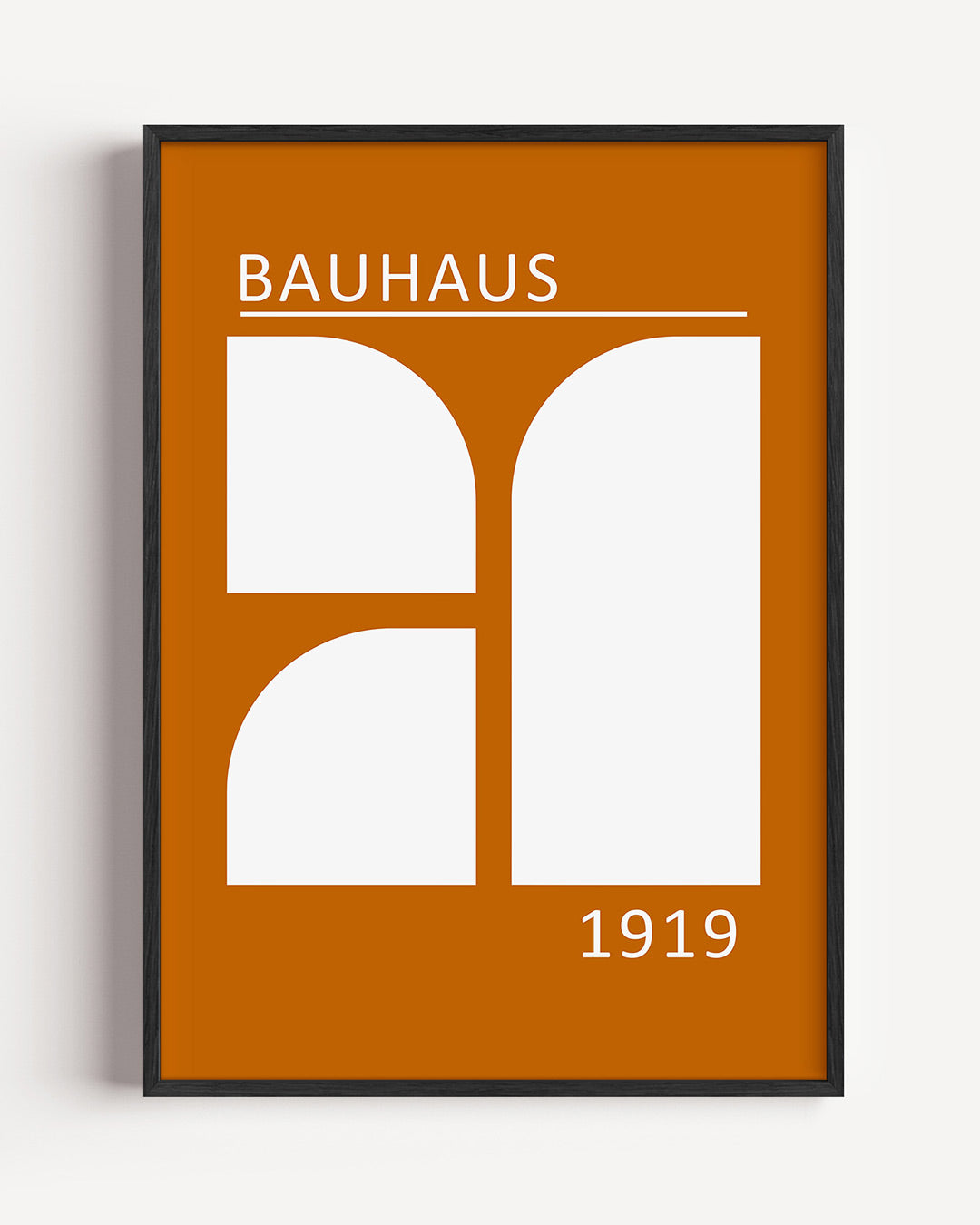 Vormen en vlakken – staande Bauhaus poster als wanddecoratie