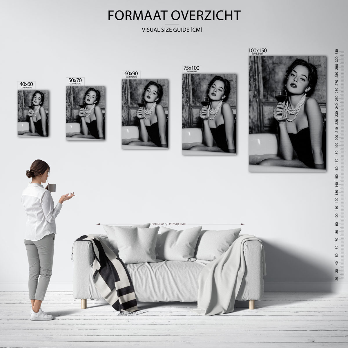 Abstract – staande wanddecoratie van WallArtistic
