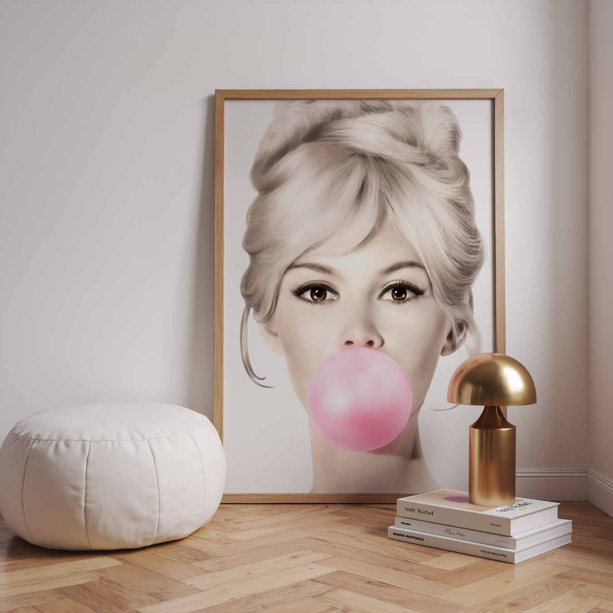 Vintage Flair Bubblegum – urban poster in staand formaat