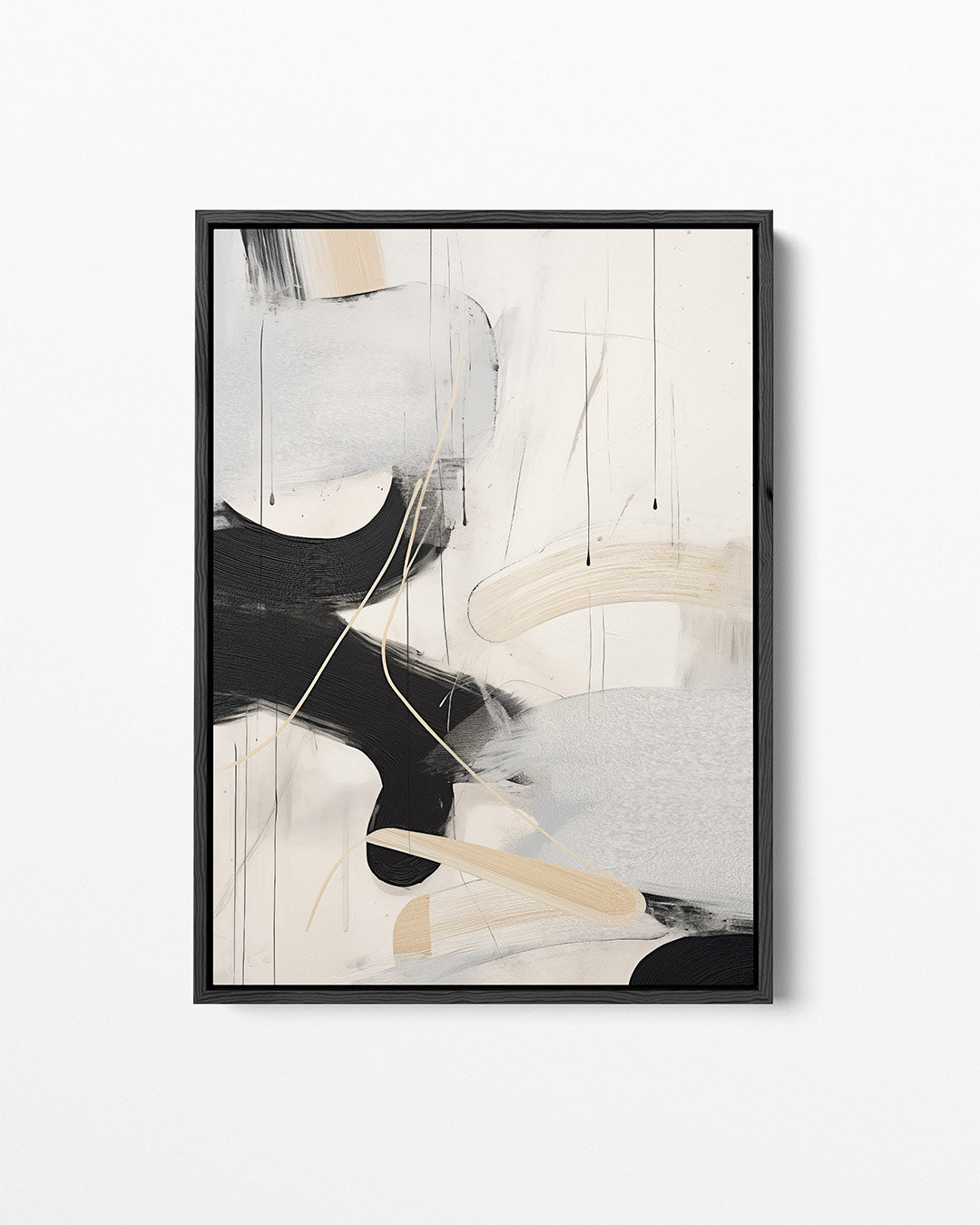Dynamische vormen – staand wanddecoratie kunstwerk