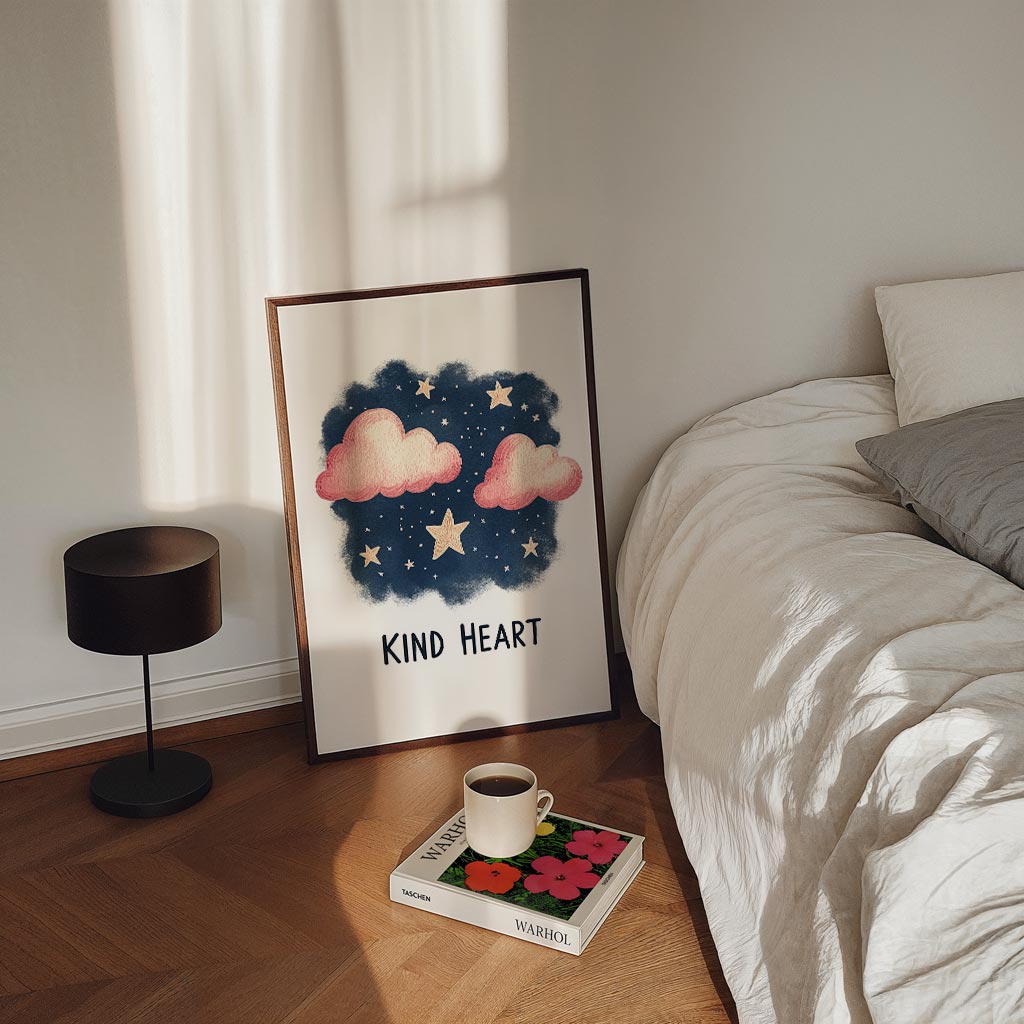 Dromerige Sterrennacht – kinderposter in staand formaat