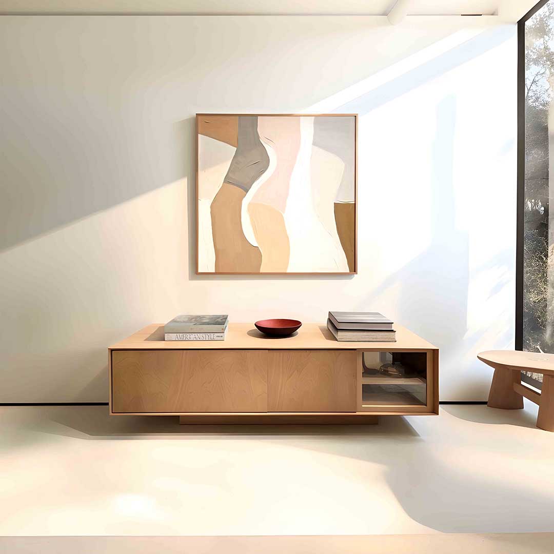 Abstracte vormen – vierkante abstracte wanddecoratie van WallArtistic