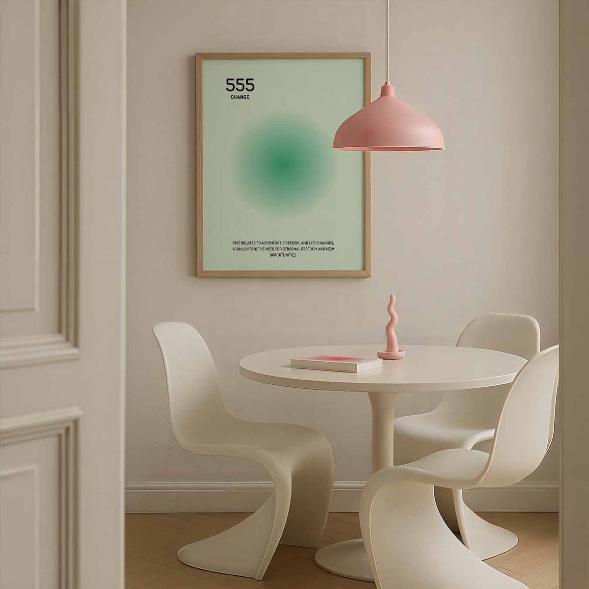 Inspirerende 555 Veranderingsposter – rustgevende wandkunst als portret poster