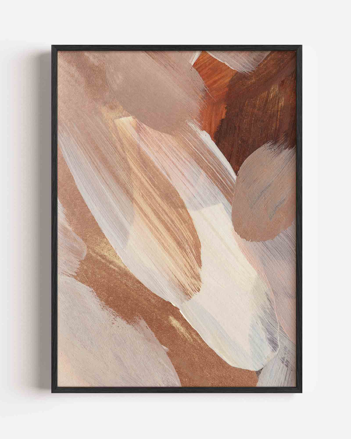 Abstracte penseelstreken – schilderkunst portret poster als wanddecoratie
