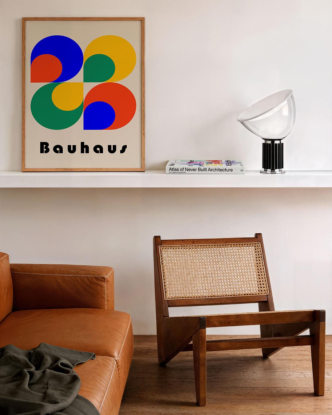 Vorm en kleur – staande Bauhaus poster voor aan de muur