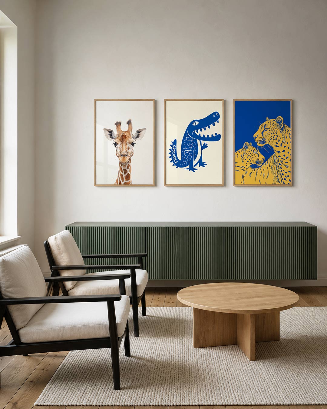 Giraffe portret – een gedetailleerd giraffeportret met zachte bruine en beige tinten tegen een – weergave 2