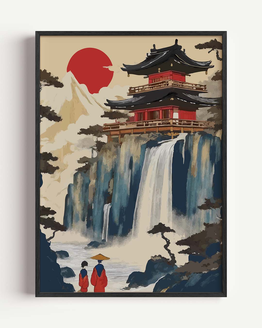 Zen Sferen Japans Landschap – zomer portret poster als wanddecoratie