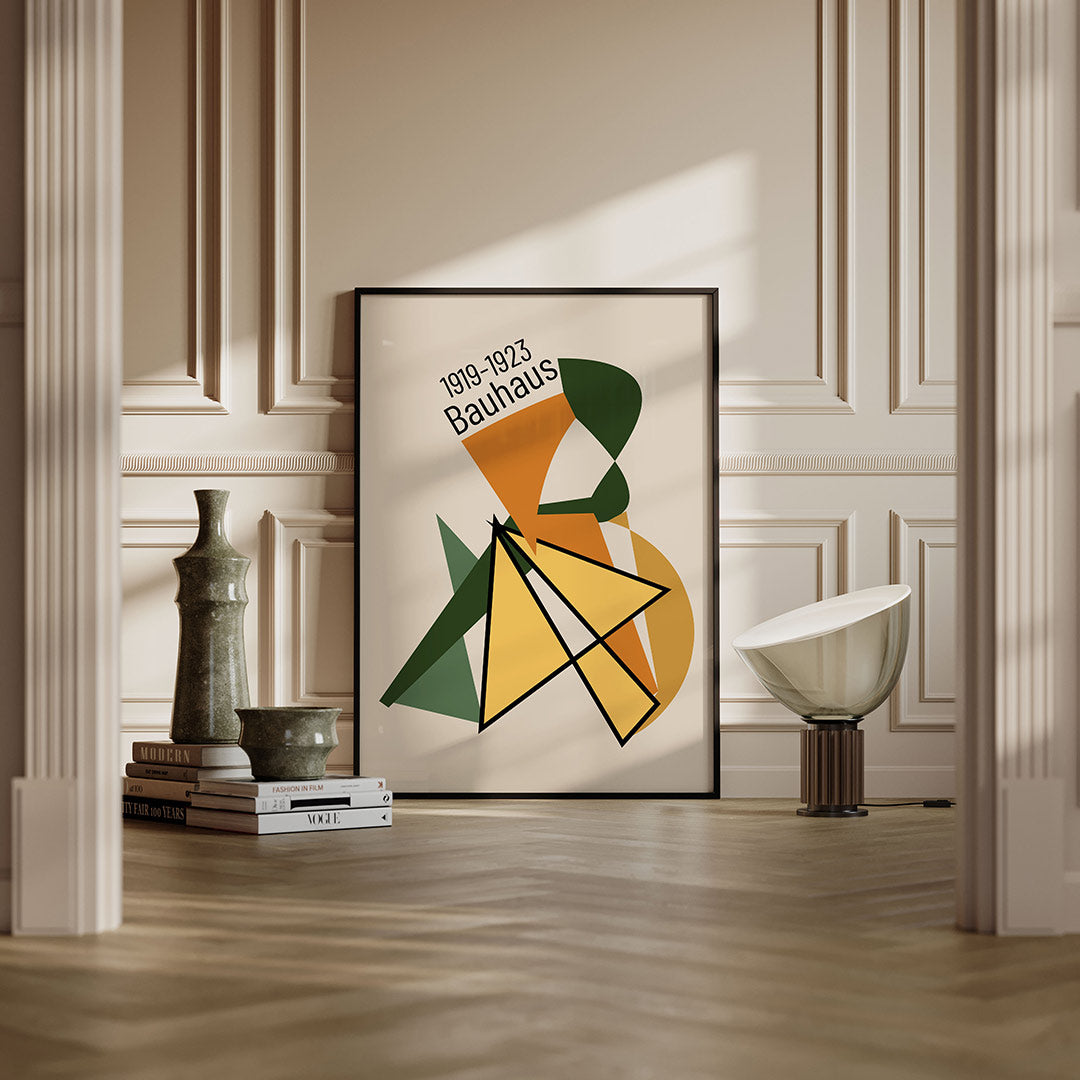 Vormen en vlaken – moderne Bauhaus wandkunst als poster