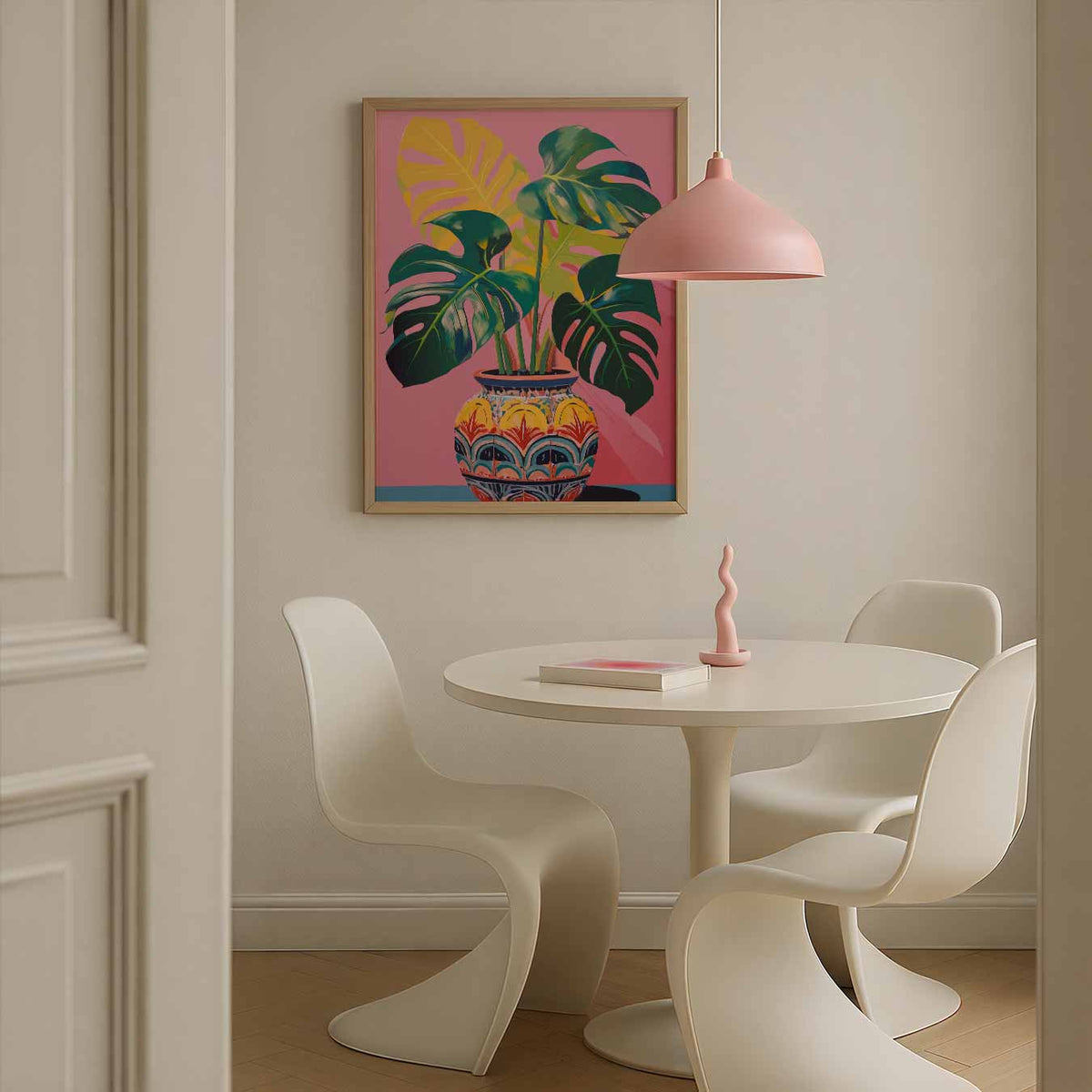 Tropische Monstera – bloemen poster in staand formaat