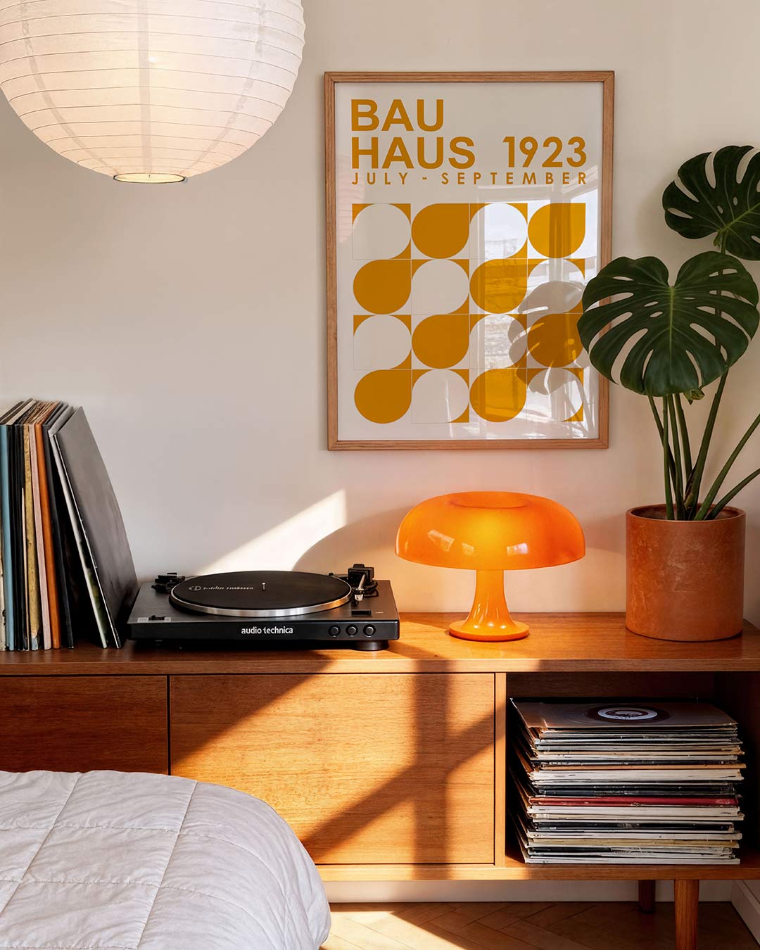 Vormen en vlakken – geometrische Bauhaus poster in staand formaat
