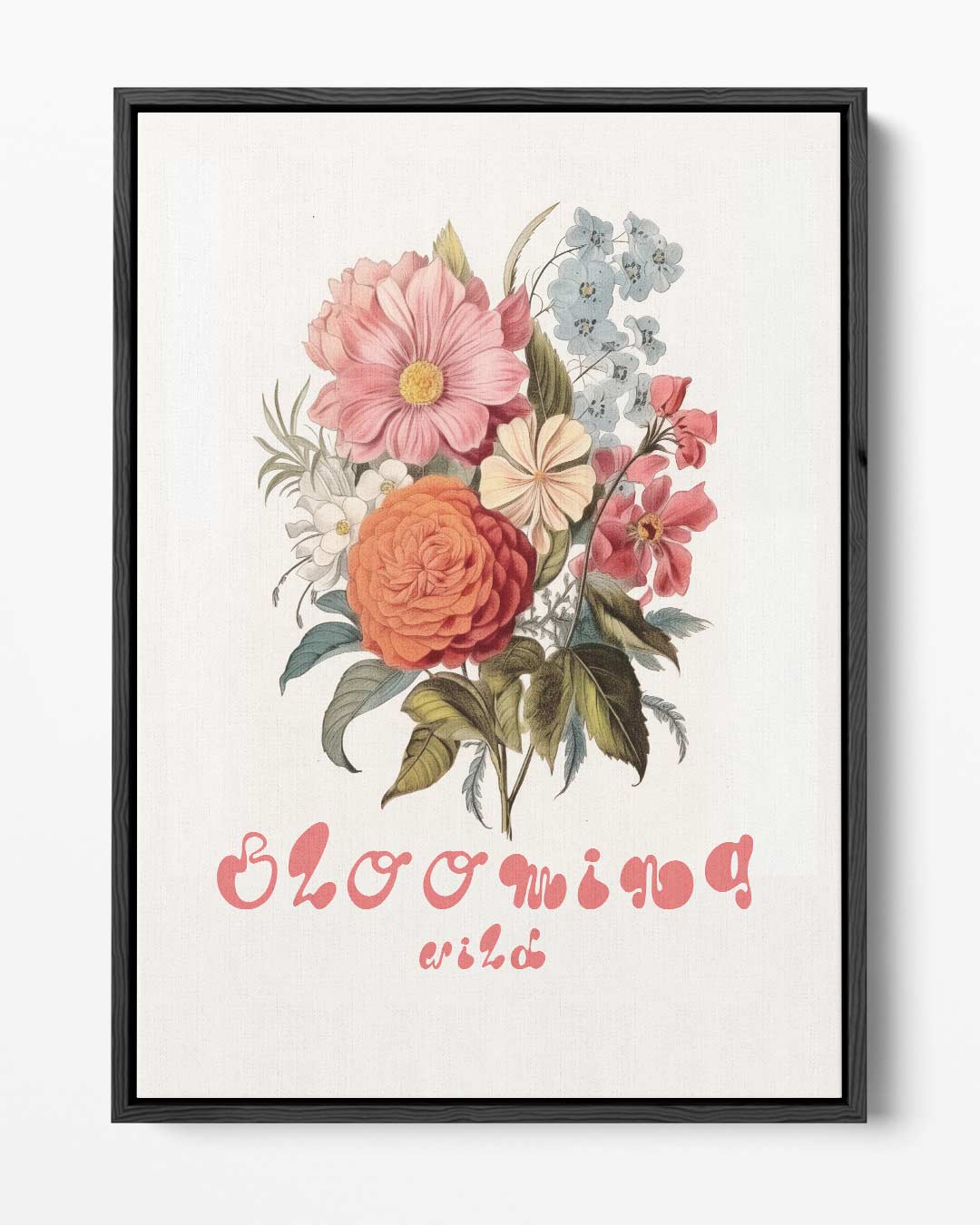 Bloeiend Wild – portret kunstwerk als wanddecoratie