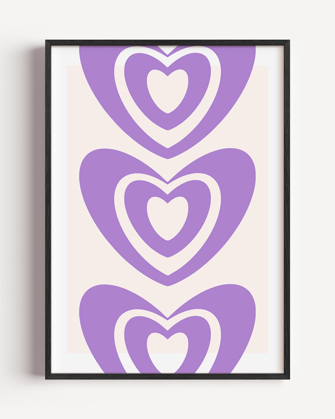 Liefdevolle Hartjes – moderne portret poster als wanddecoratie