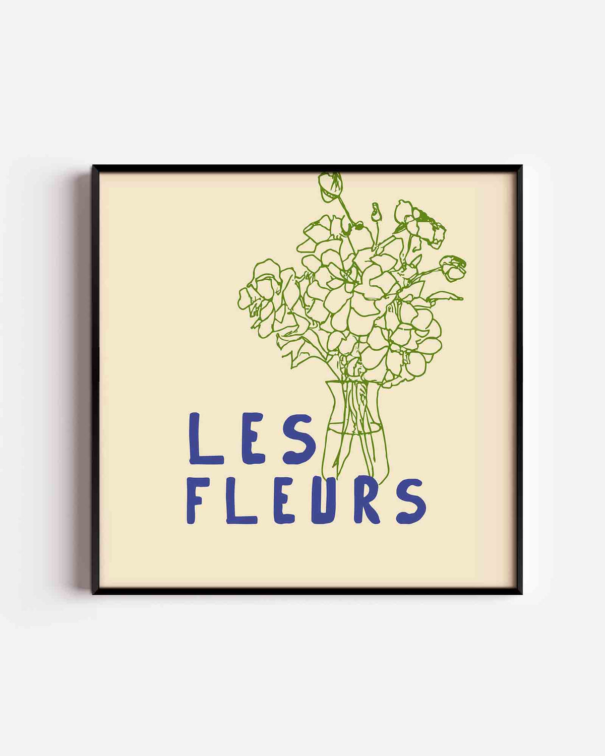 Les fleurs – keuken vierkante poster als wanddecoratie