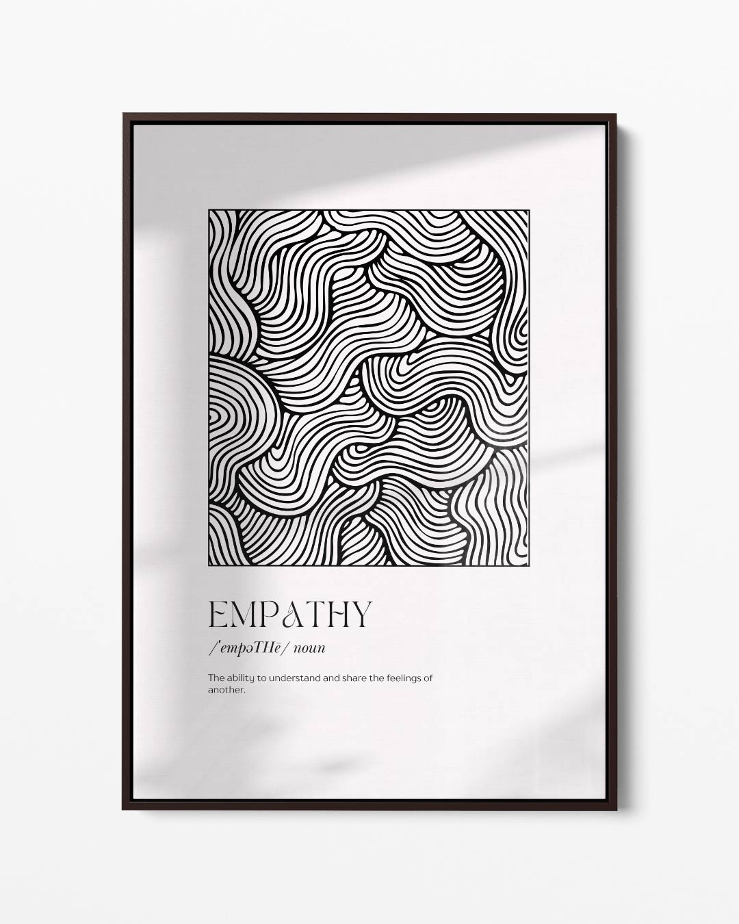Golvende Empathie – portret kunstwerk als wanddecoratie
