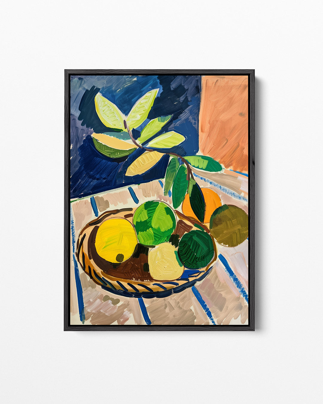 Fruit en bladeren – staand wanddecoratie kunstwerk
