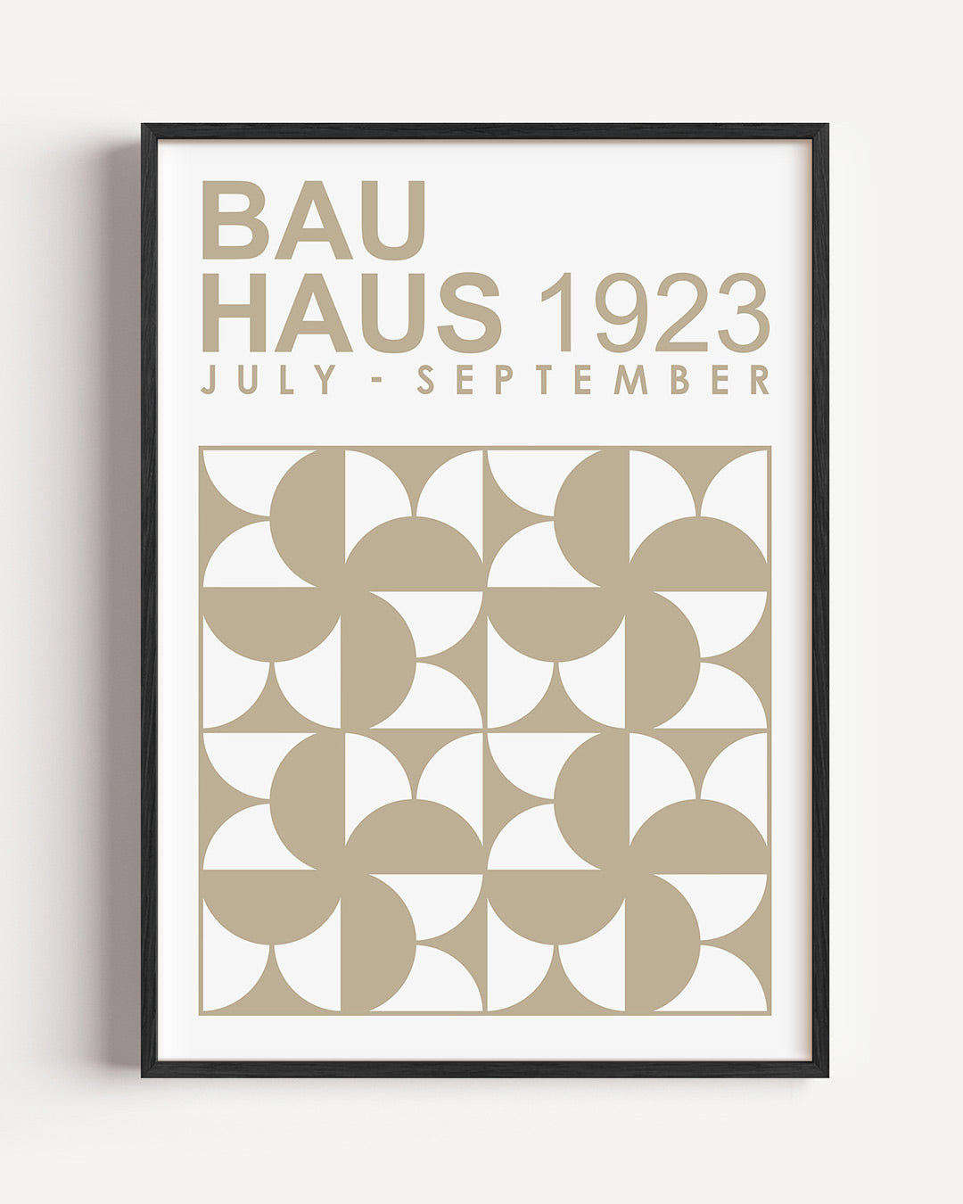 Vormen en vlakken – staande Bauhaus poster als wanddecoratie