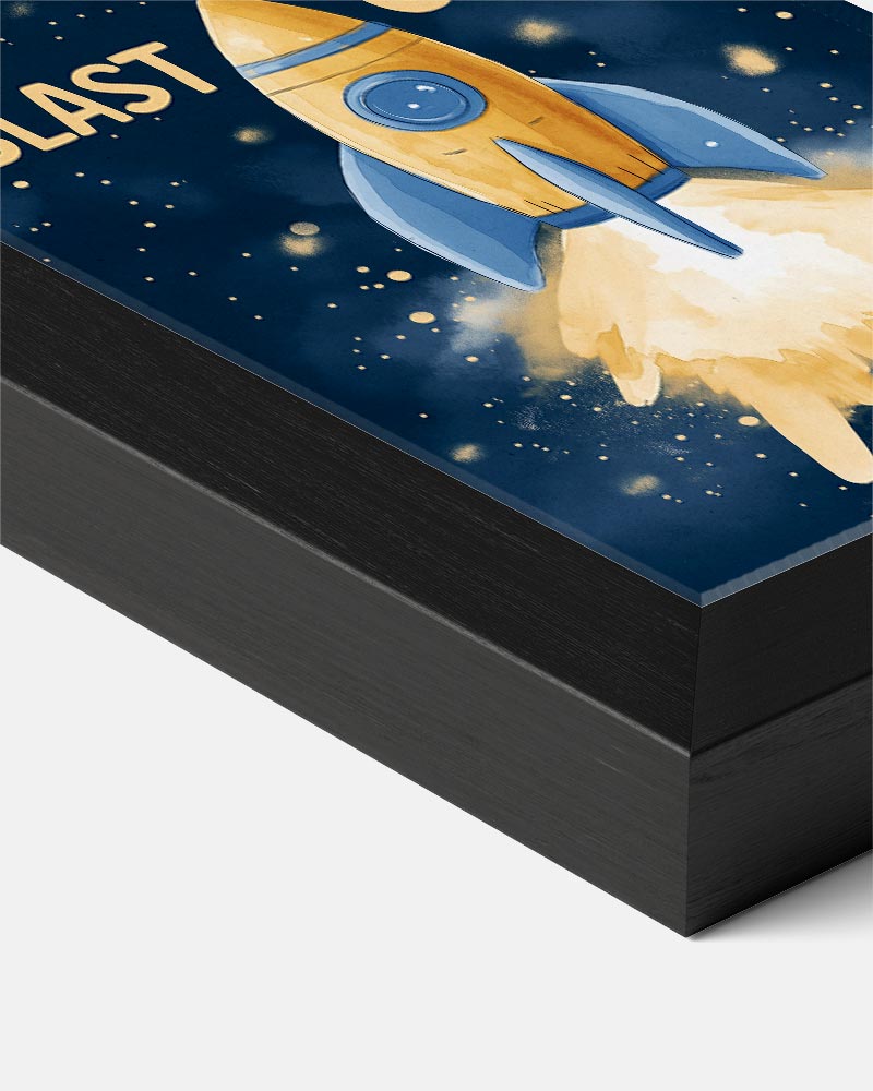 Ruimteavontuur Rakettenposter – kids portret poster, afbeelding 7