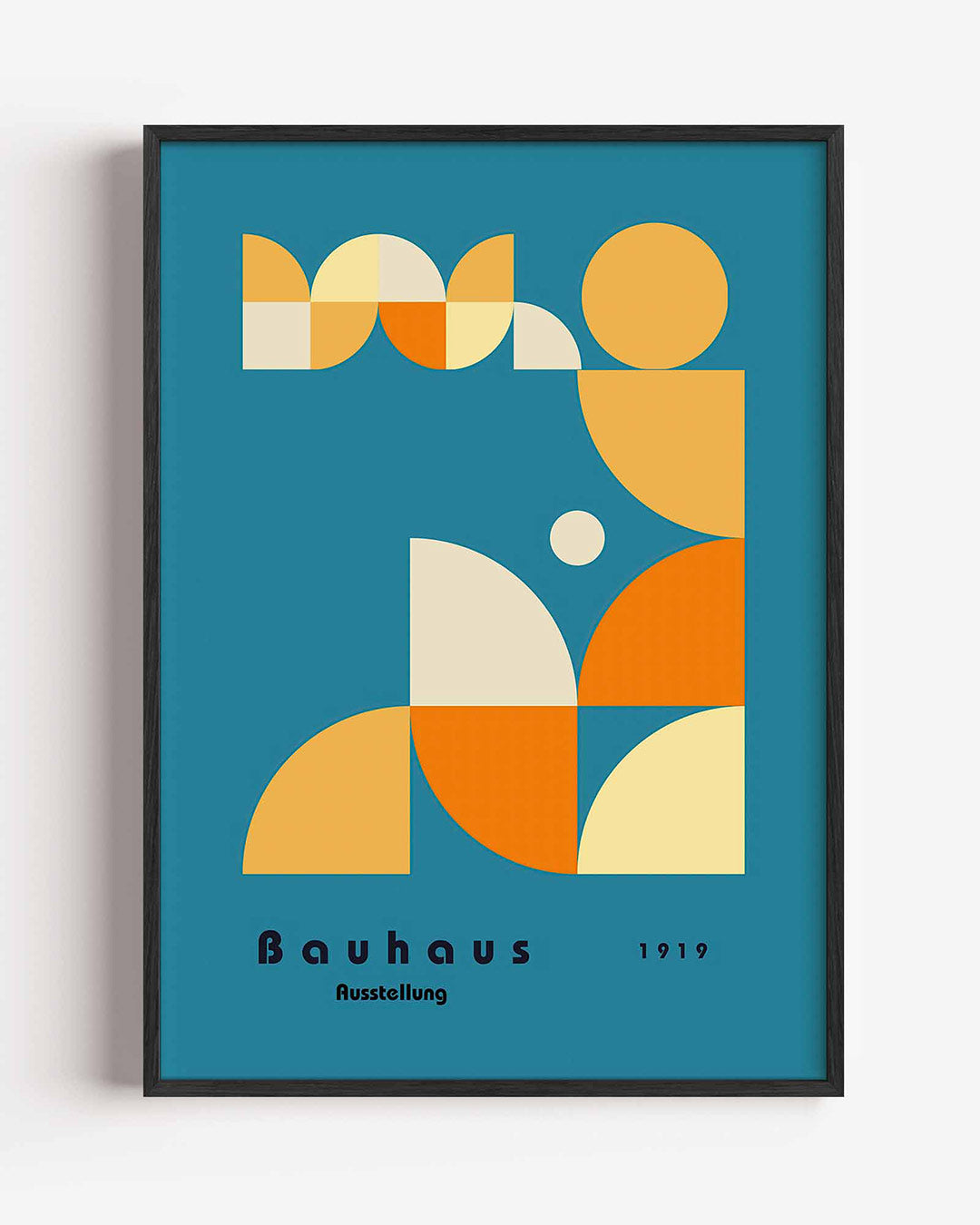 Vorm en kleur – staande Bauhaus poster als wanddecoratie