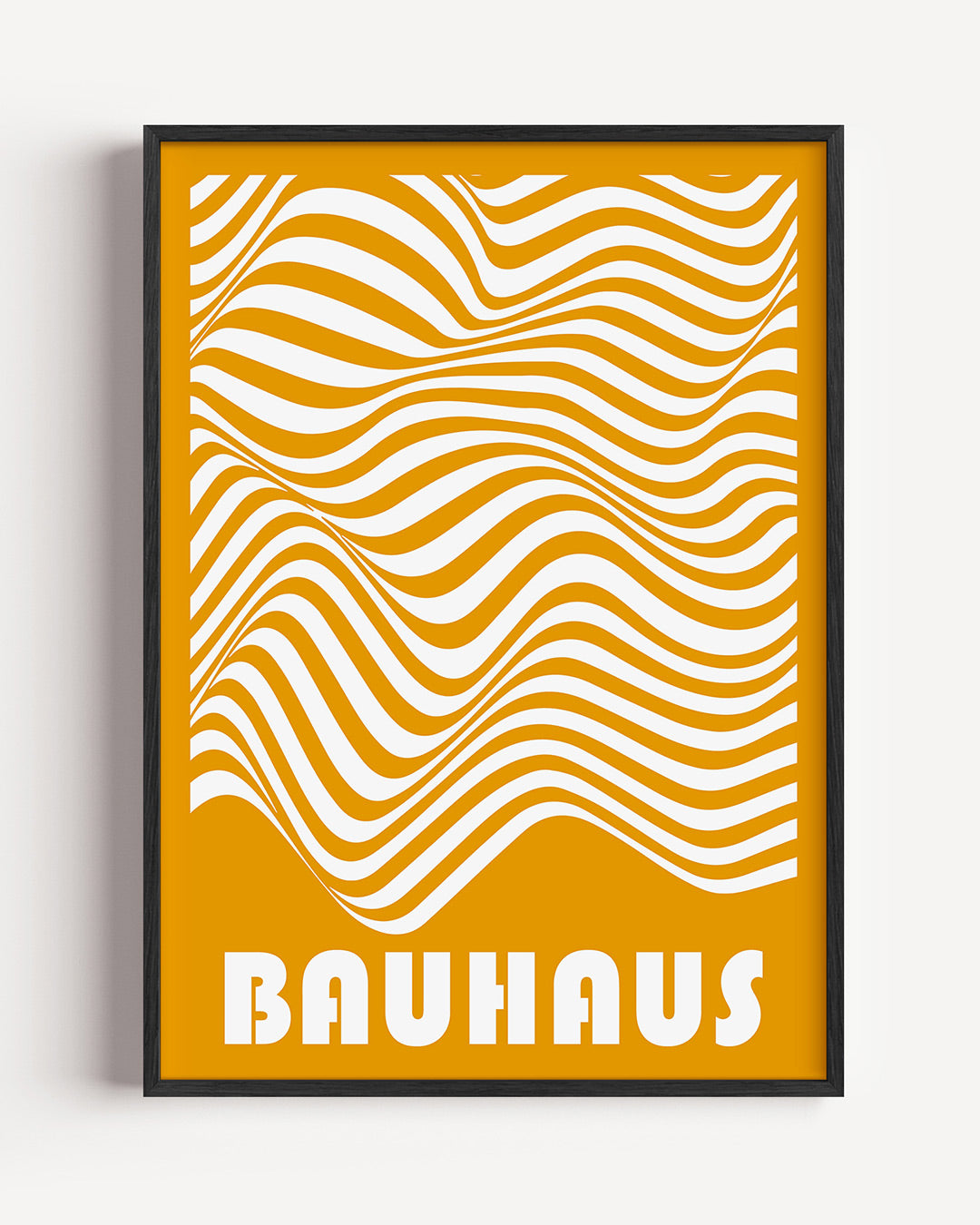 Golvend lijnenspel – staande Bauhaus poster als wanddecoratie
