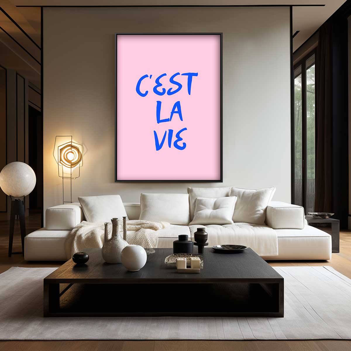 C'est La Vie Wanddecoratie – plexiglas wanddecoratie in portret formaat