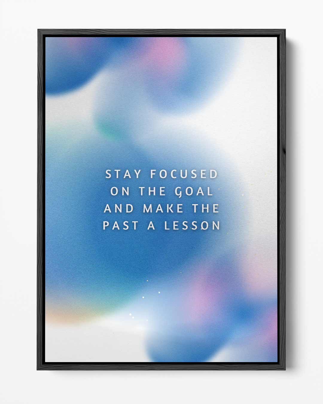 Stay Focused on the Goal – portret kunstwerk als wanddecoratie