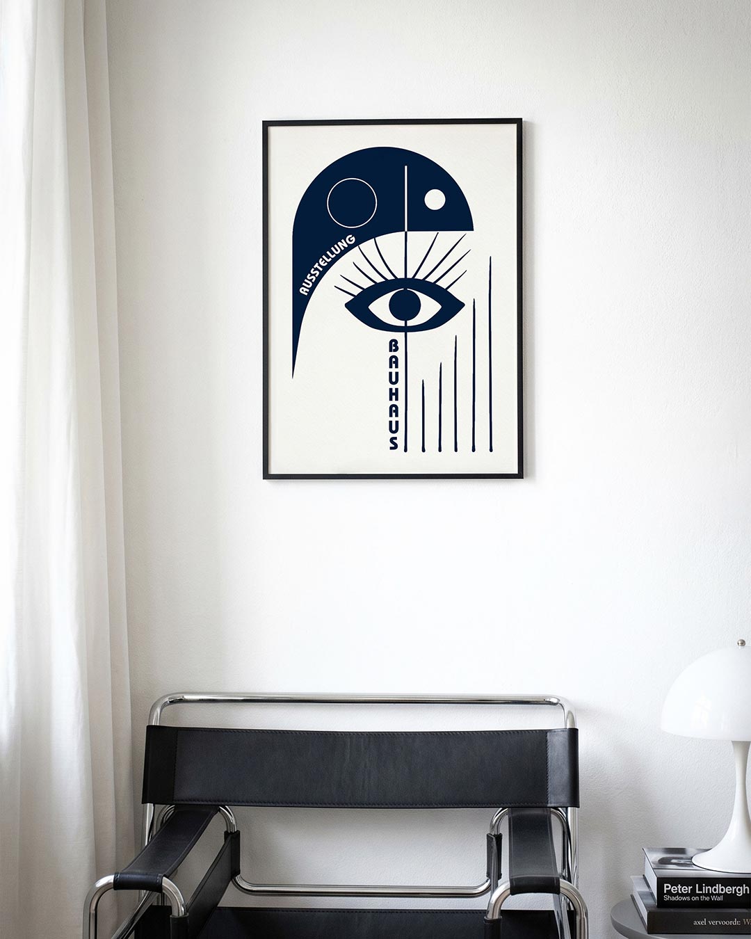 Oog en lijnen – moderne Bauhaus wandkunst als poster