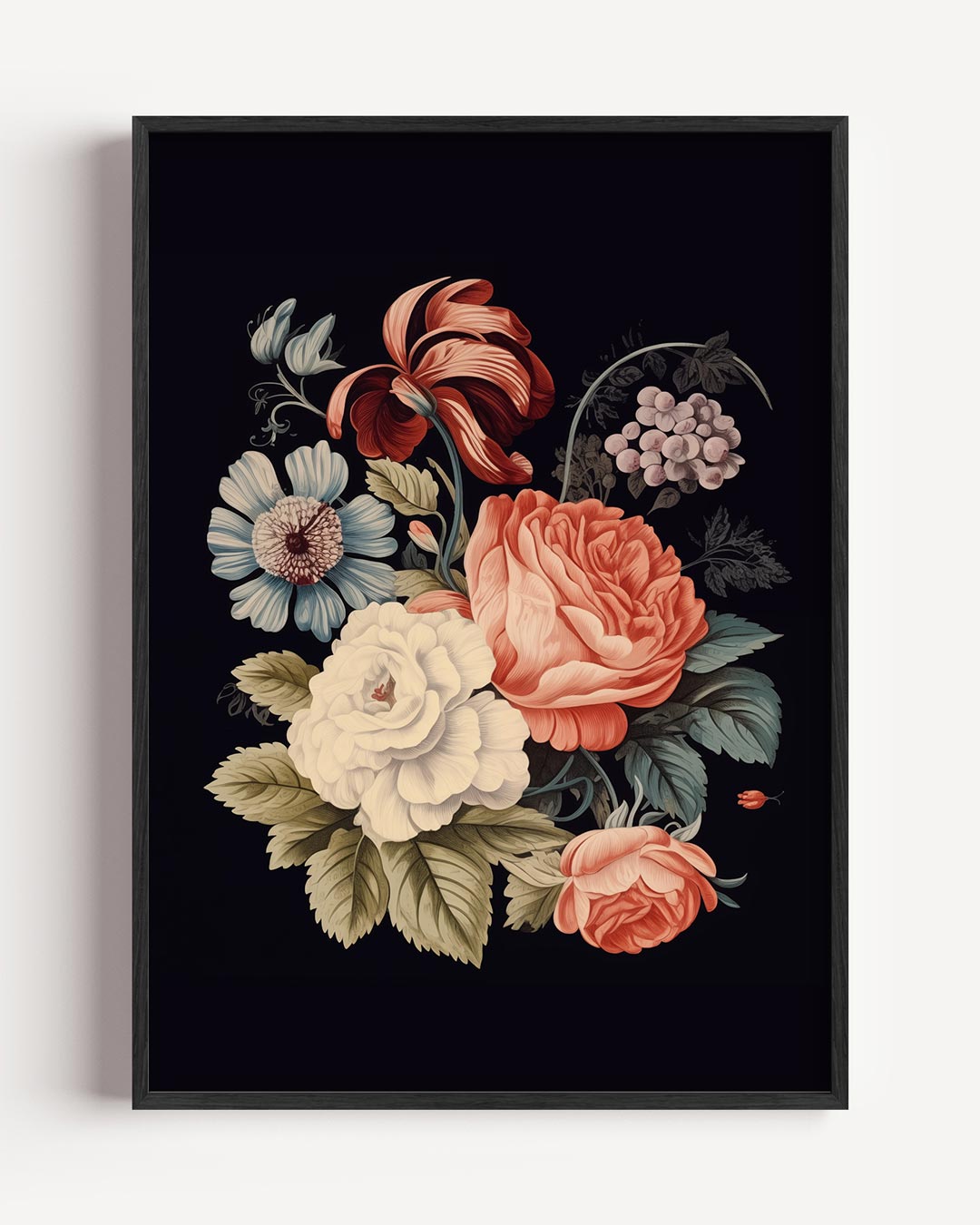 Elegante Bloemenpracht – bloemen portret poster als wanddecoratie