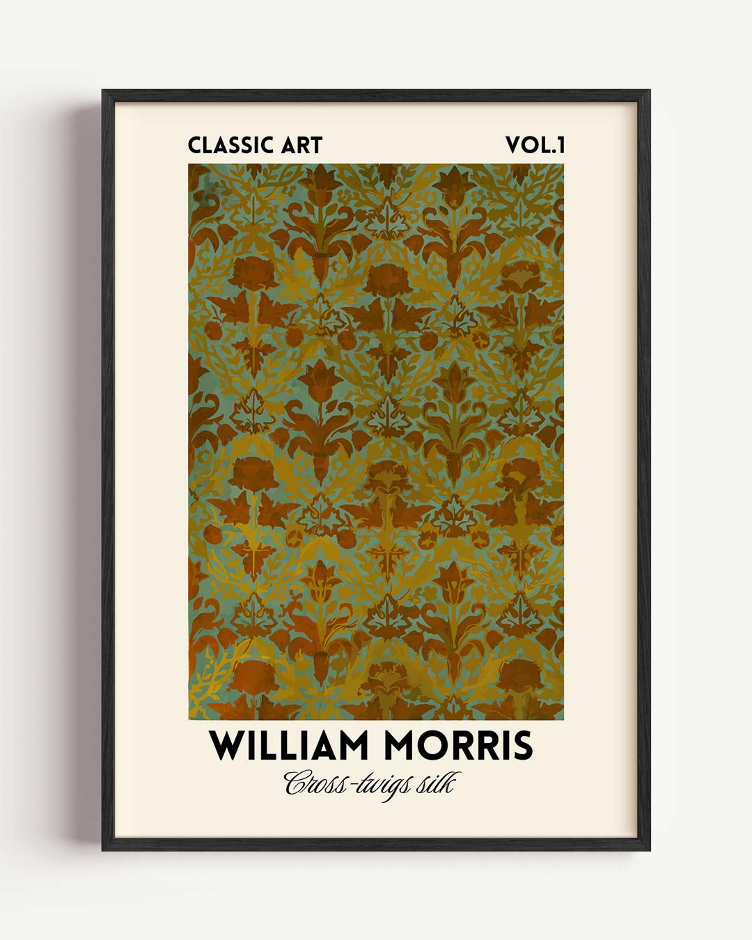 William Morris Bloemenpatroon – William Morris portret poster als wanddecoratie