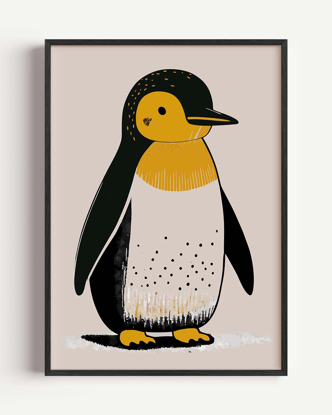 Schattige Pinguïn – kids portret poster als wanddecoratie
