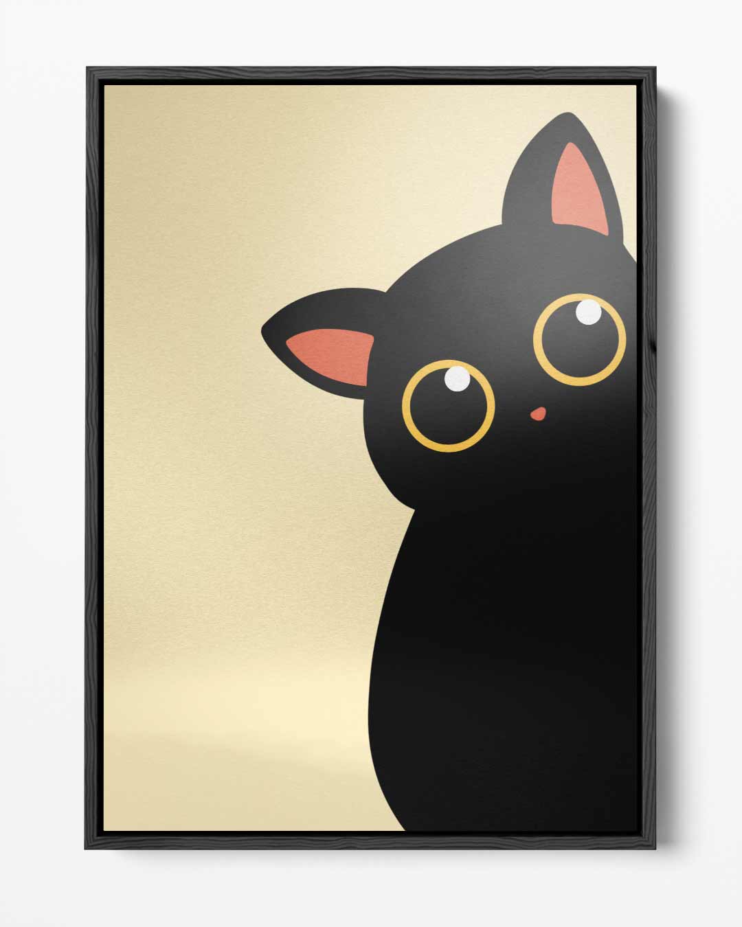 Schattige Kat Poster – portret kunstwerk als wanddecoratie