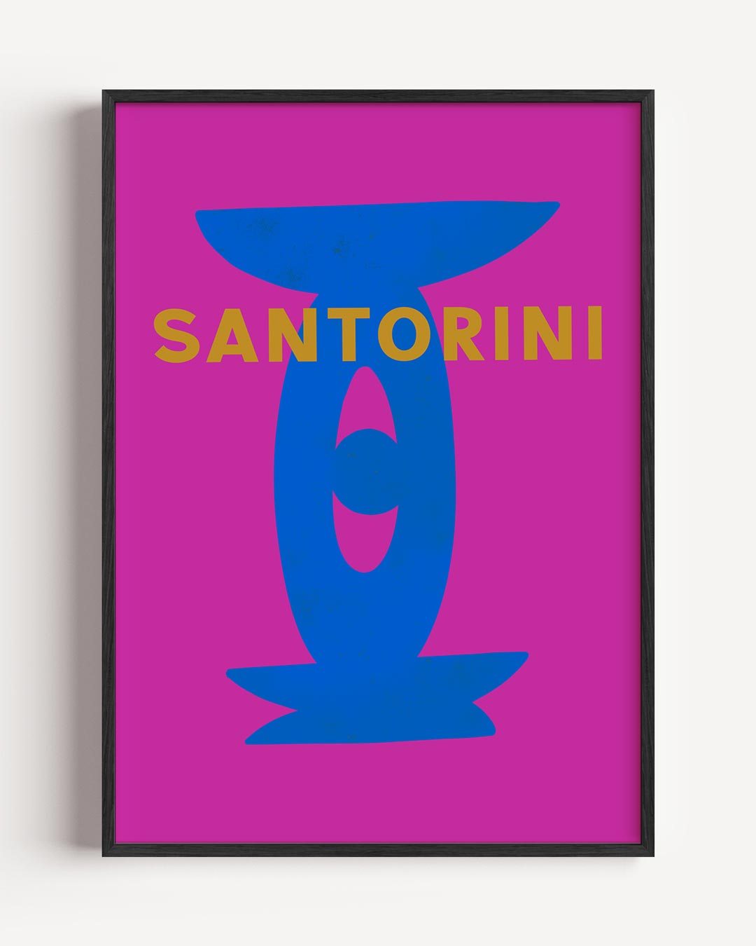 Santorini Abstract – zomer portret poster als wanddecoratie