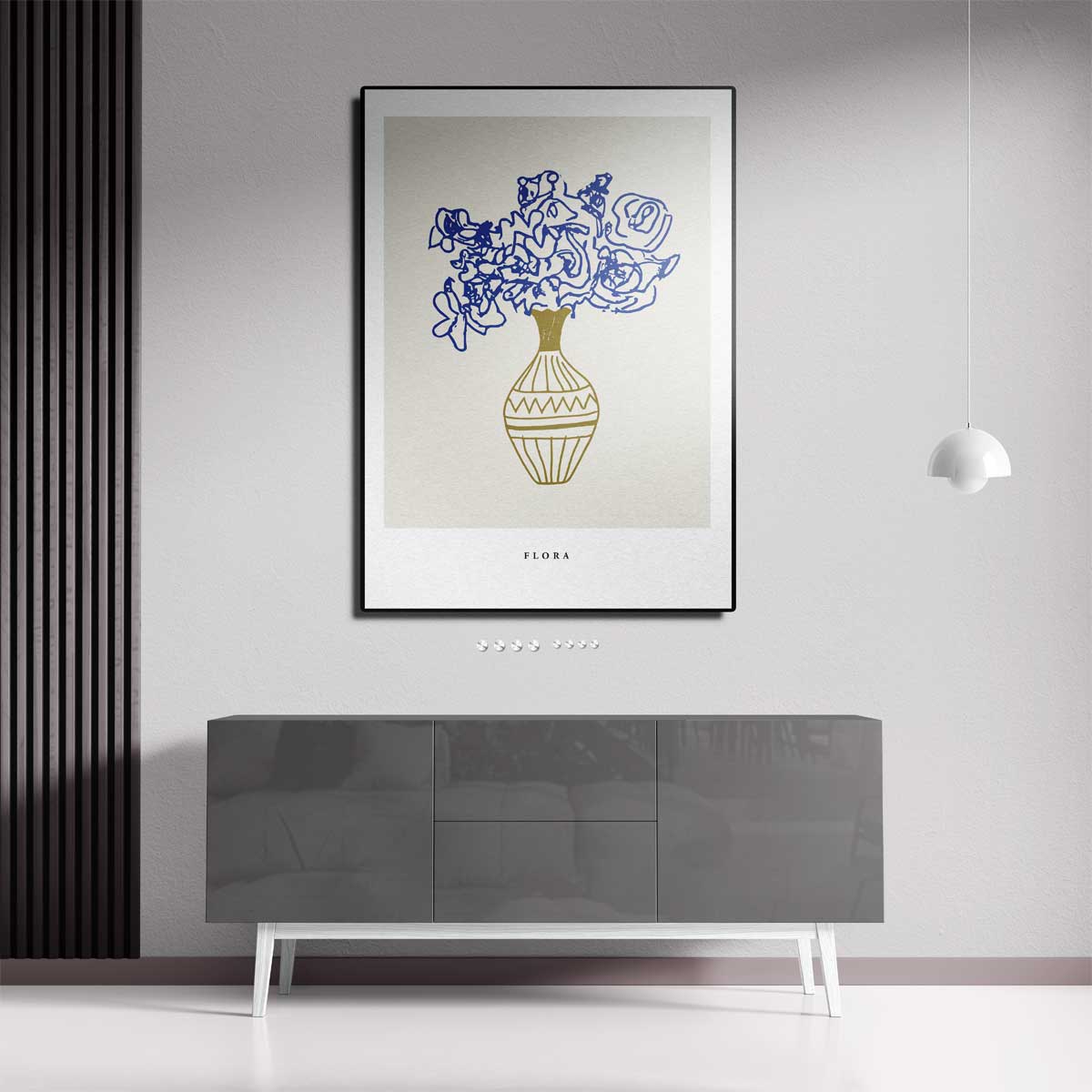 Kleurrijke Bloemen in Elegante Vaas – canvas kunstwerk als wanddecoratie