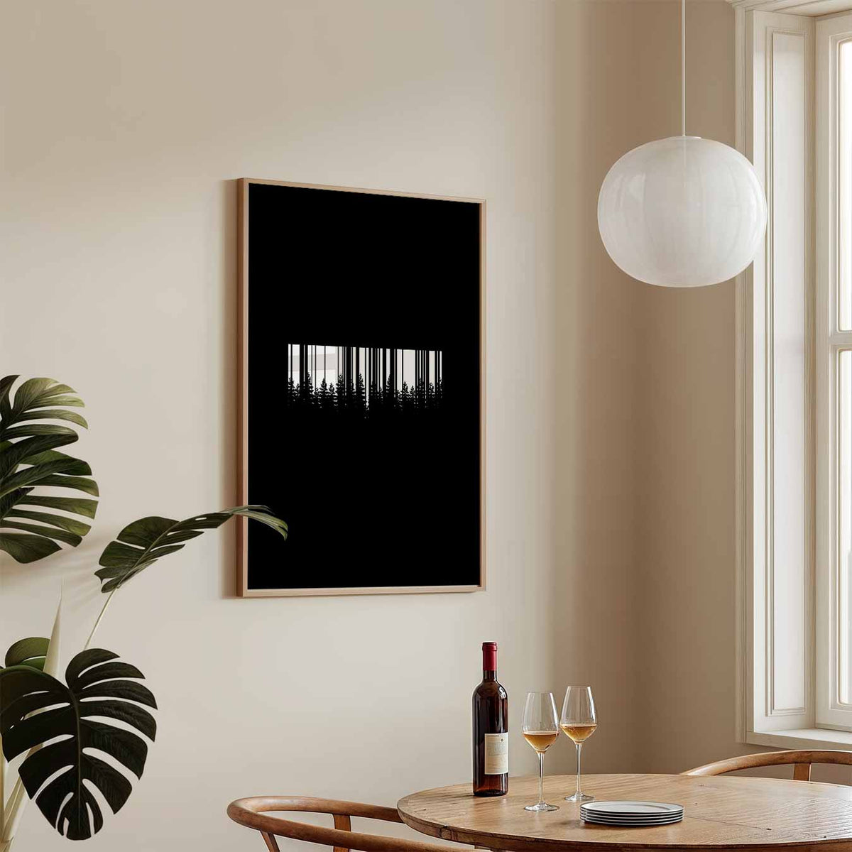 Nature Barcode – tekstposter in staand formaat