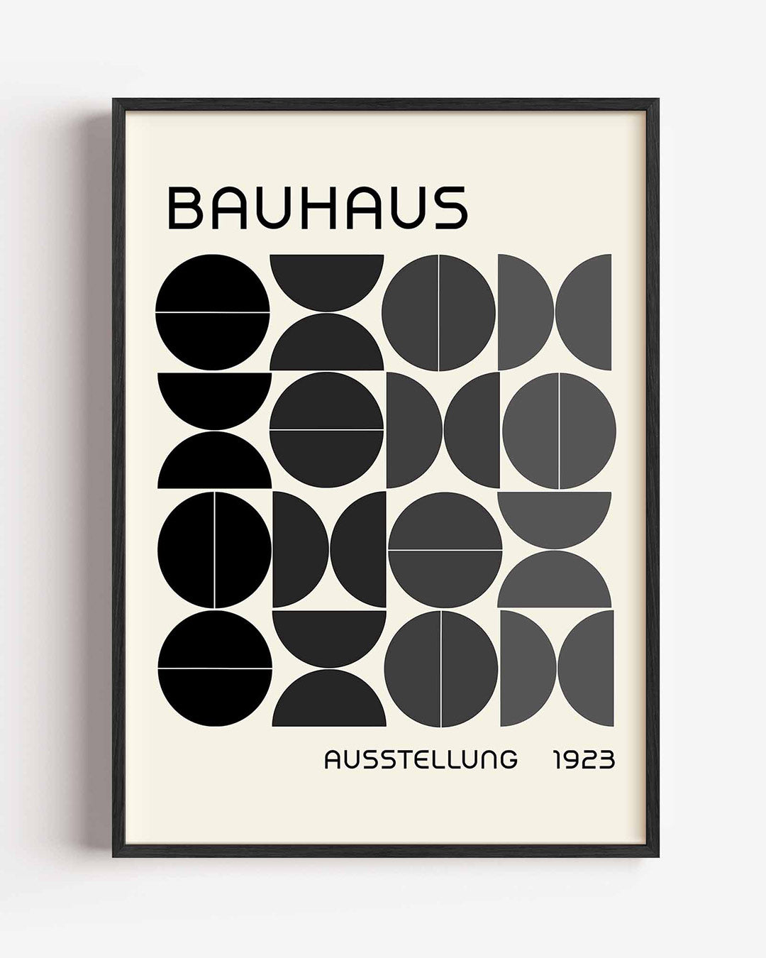 Vorm en balans – staande Bauhaus poster als wanddecoratie