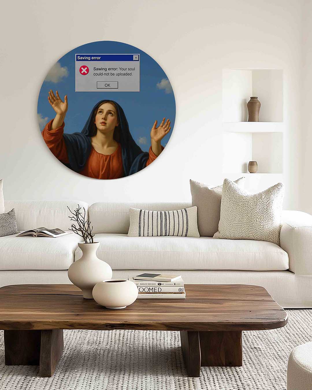 Abstracte – dierenprint muurcirkel voor aan de muur