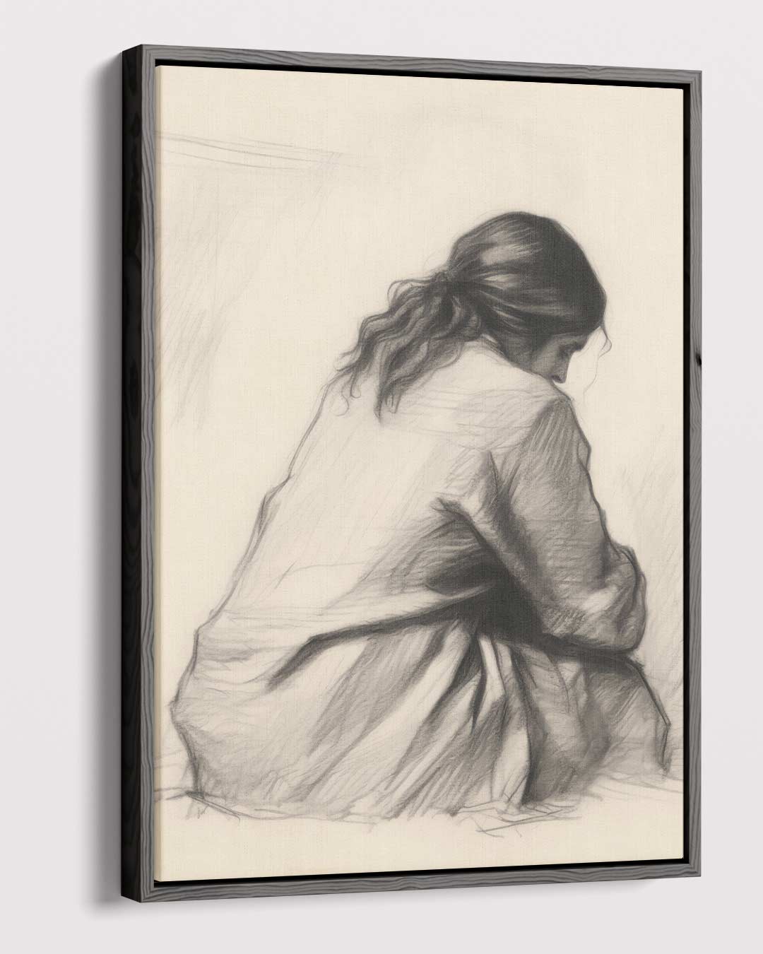 Zachte Stilte – canvas wanddecoratie in portret formaat