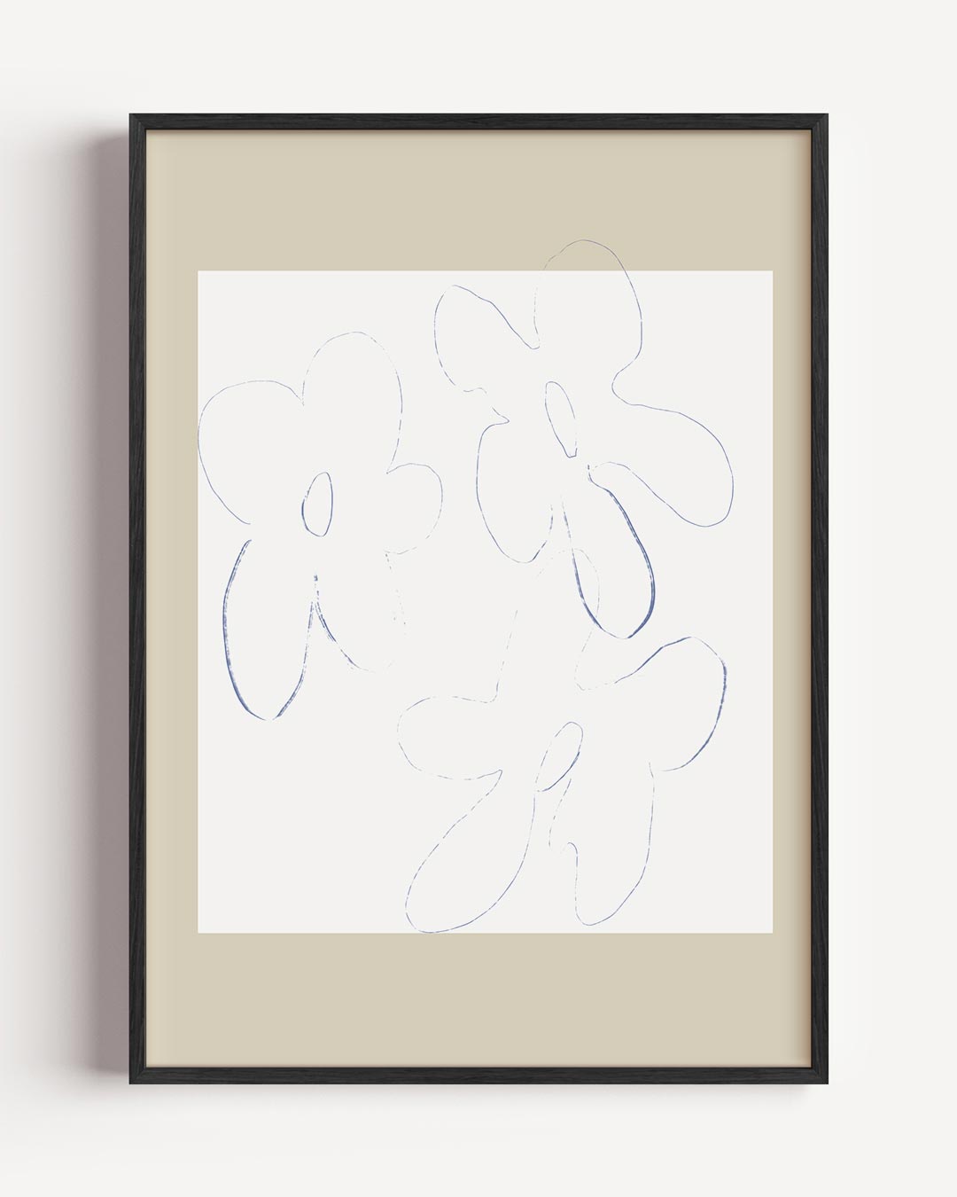 Bloemige Minimalistische – kleurrijke abstracte portret poster als wanddecoratie