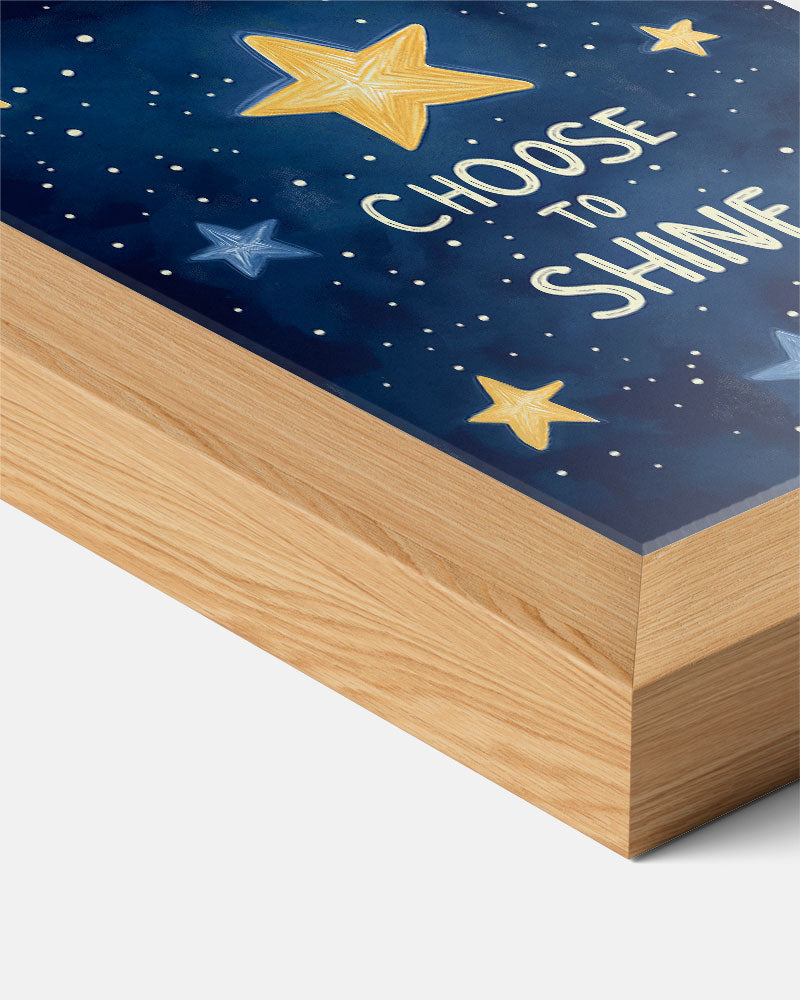 Kies om te Stralen – kids poster als vrolijke staande wanddecoratie