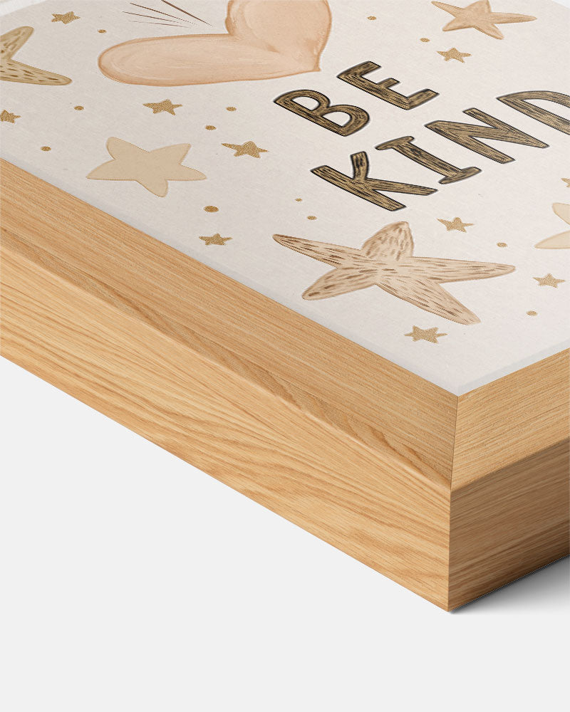 Inspirerende Be Kind Sterren – kids poster als vrolijke staande wanddecoratie