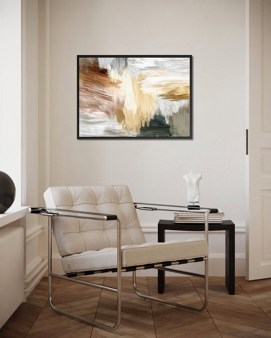 Dynamische kleurenmix – kunstwerk op canvas, dibond of plexiglas