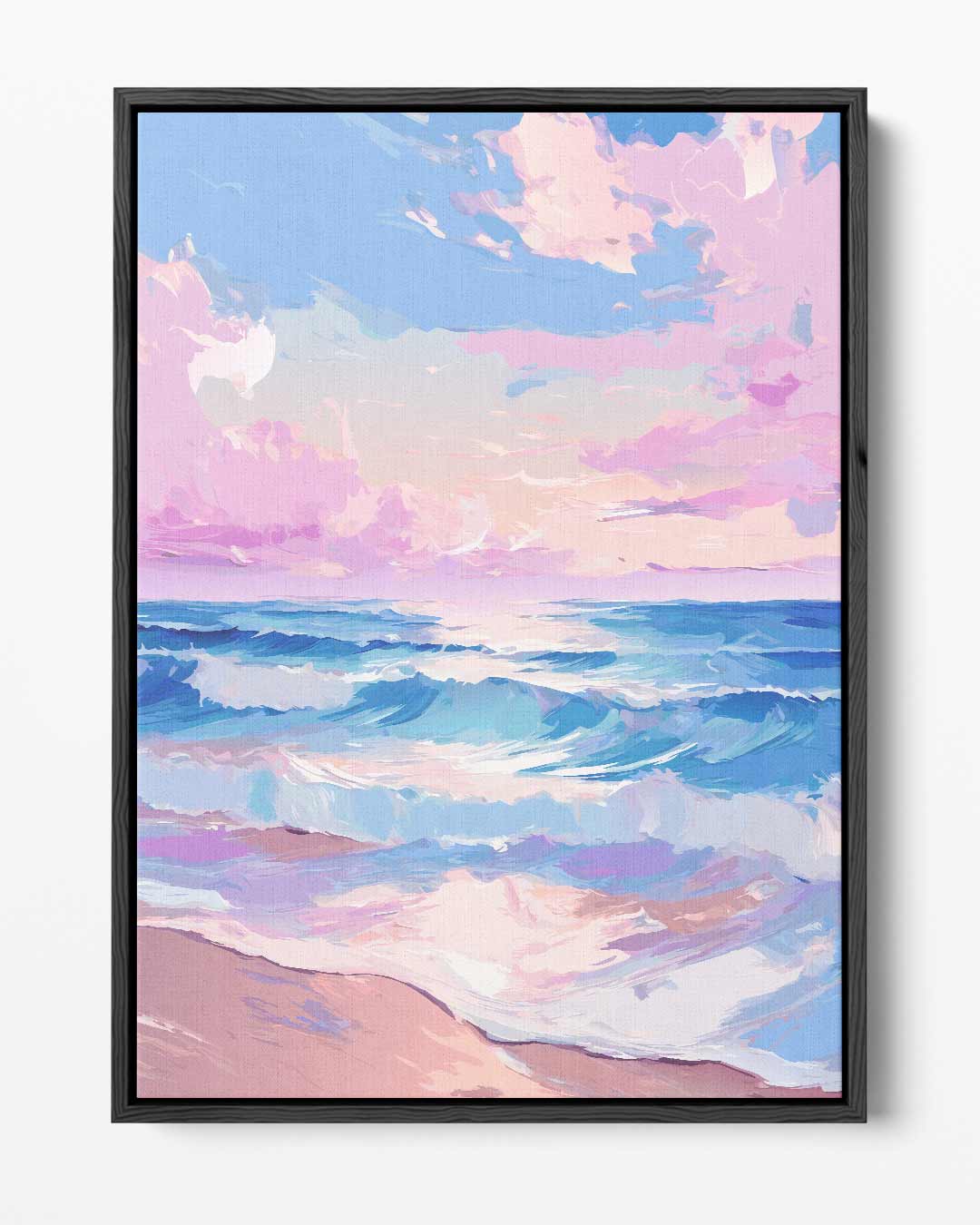 Kleurrijke Zonsopgang aan Zee – portret kunstwerk als wanddecoratie