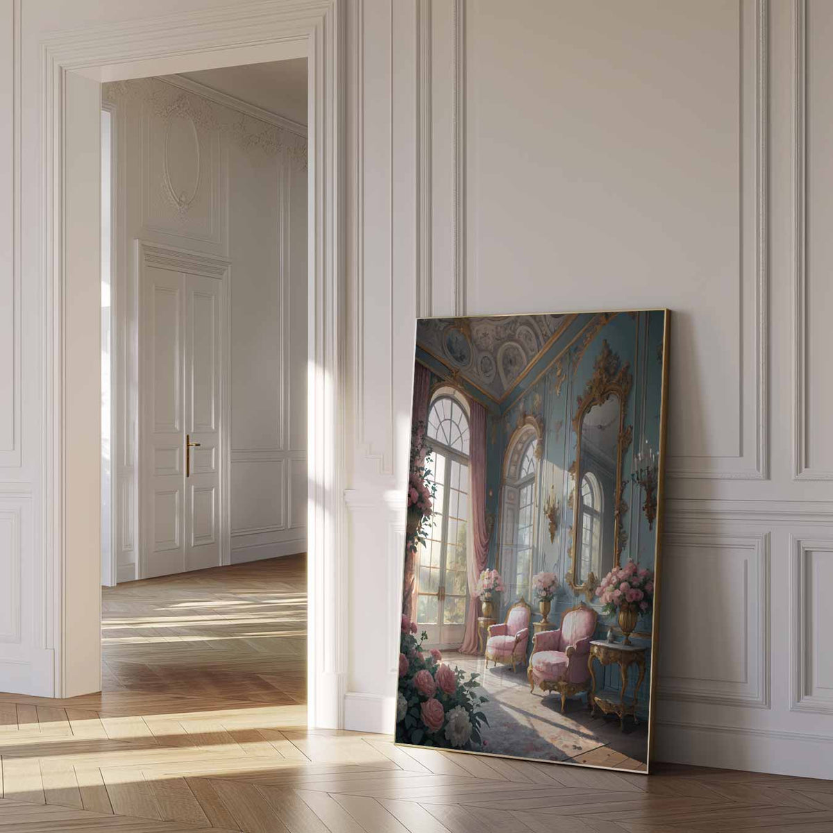 Romantische Bloemenkamer – paas poster als vrolijke staande wanddecoratie