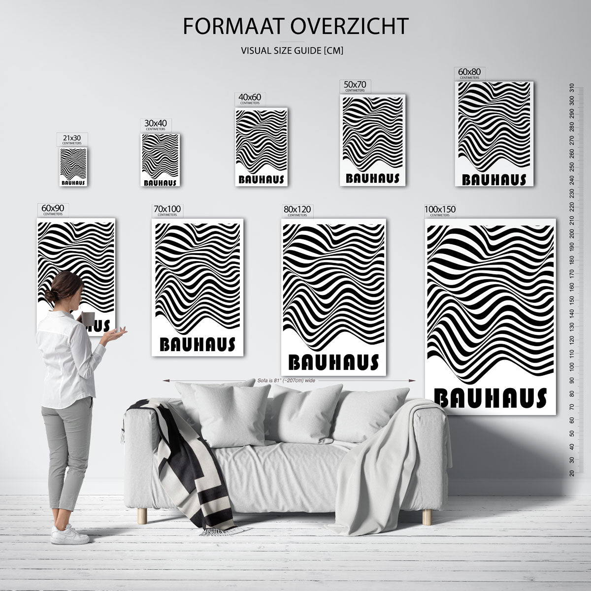  – geometrische poster in Bauhaus-stijl van WallArtistic