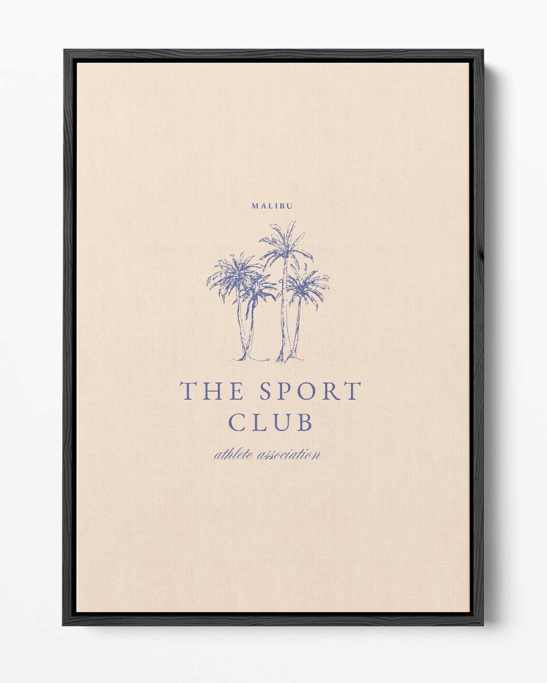 Malibu Sport Club Palmbomen – portret kunstwerk als wanddecoratie