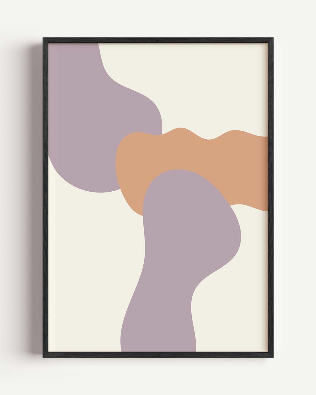Vloeiende Abstracte Kunstposter – kleurrijke abstracte portret poster als wanddecoratie